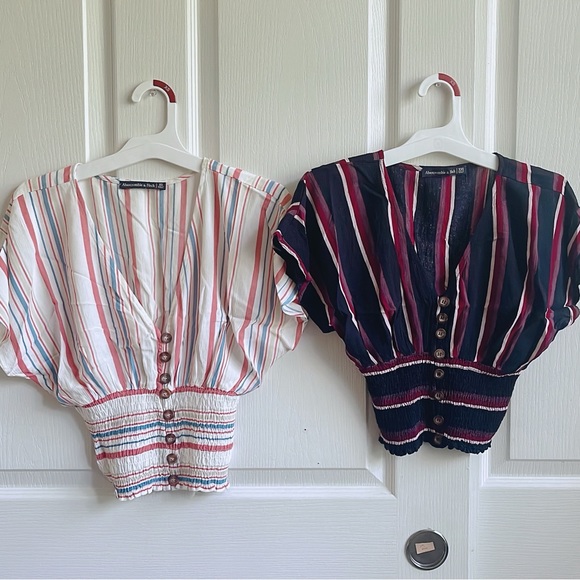 abercrombie & fitch smocked waist blouse - Picture 2 of 10